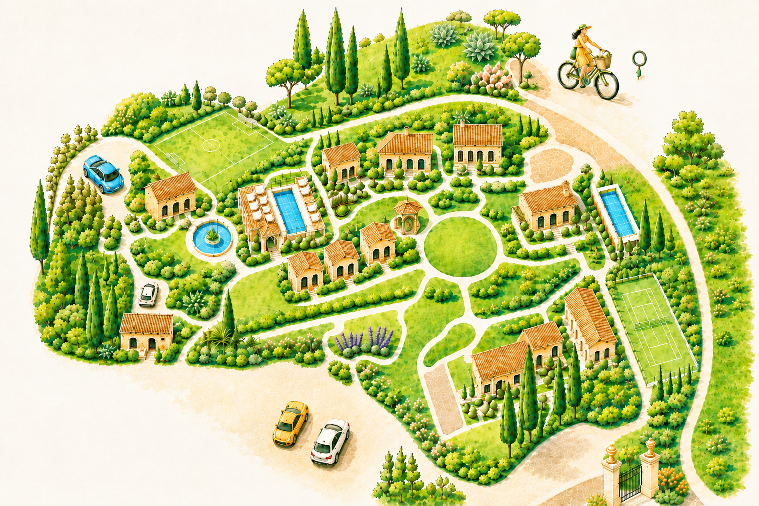 Illustrated plan of the Tuscany Forever Prime Residence